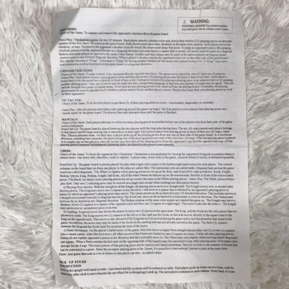 Wood Multi Game Box - Chess Checkers Backgammon Tic Tac Toe Mind Mancala & More - Picture 14 of 16